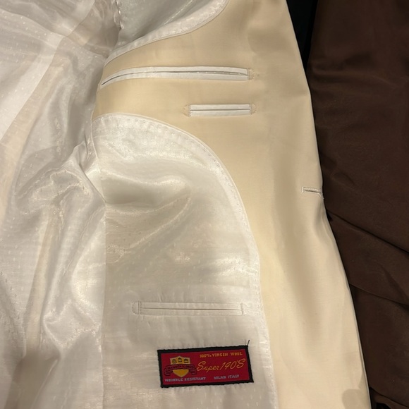 off-white blazer for men. 100% wool - Picture 5 of 9